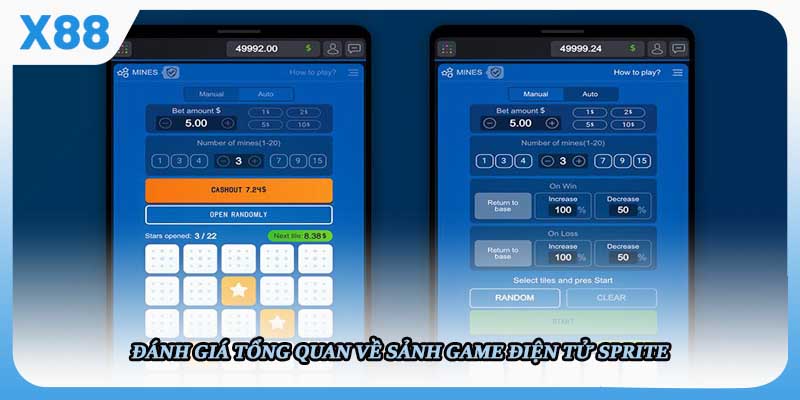 Đánh giá tổng quan về sảnh game điện tử sprite 